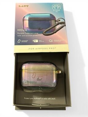 Holo Iridescent AirPods Pro Case - Pink/Green